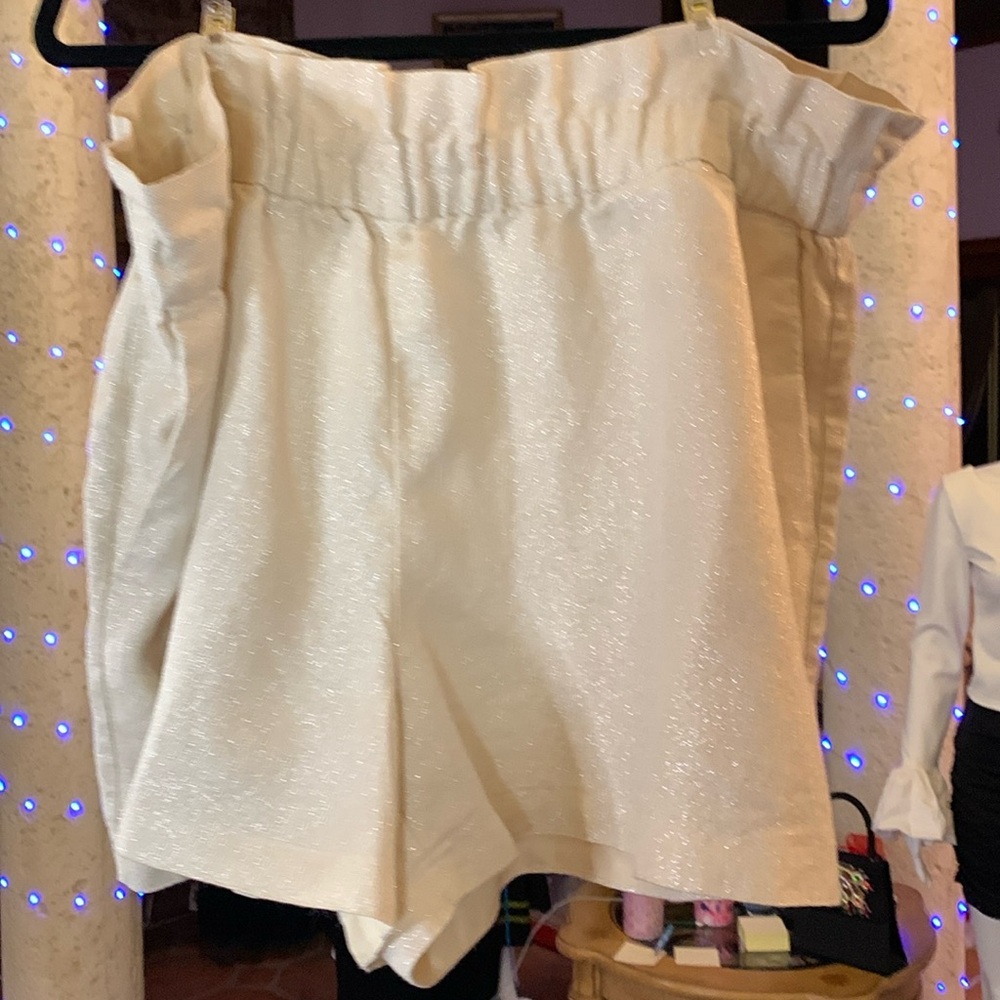 Elegant Cream Women's Shorts